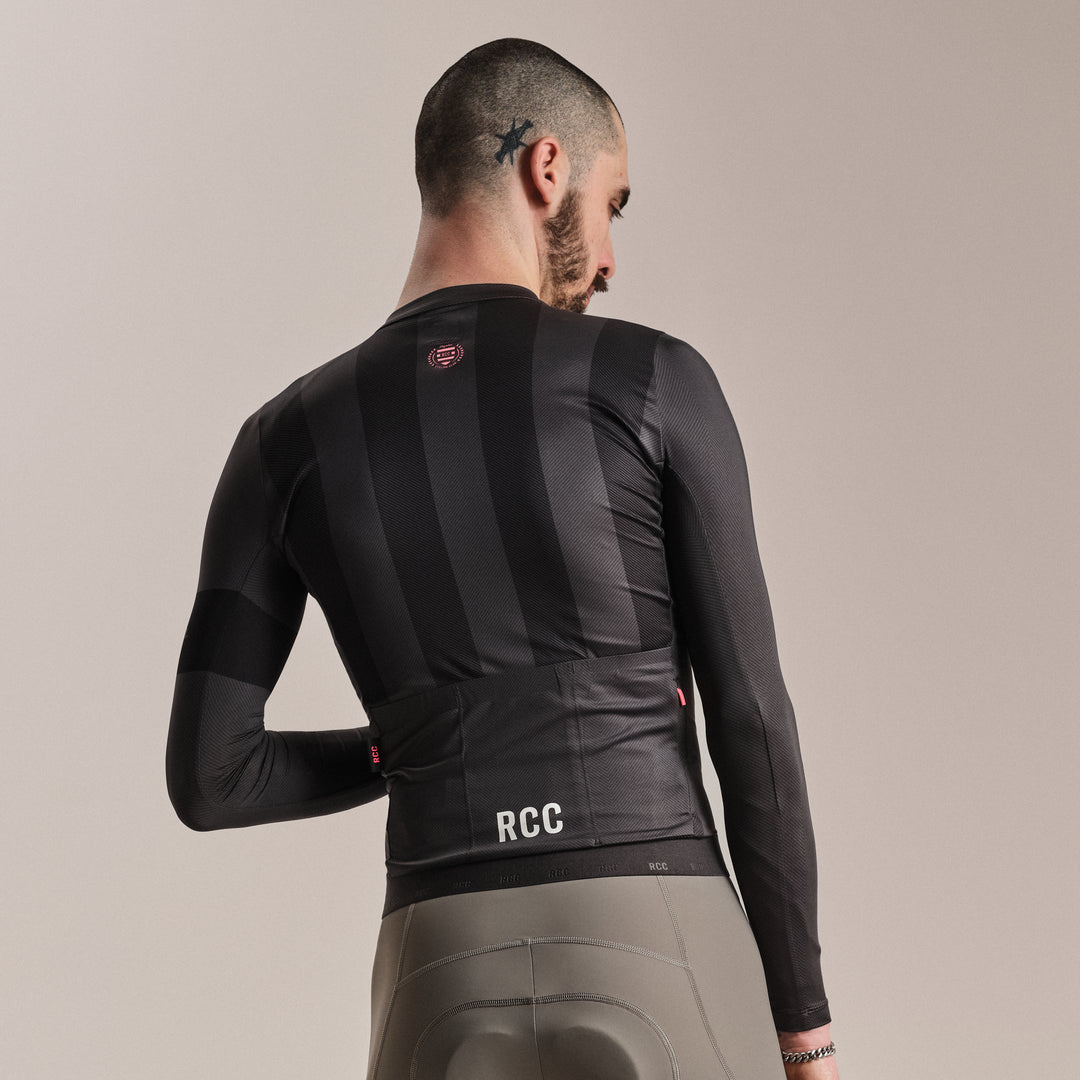 Rapha Men's RCC Pro Team Long Sleeve Lightweight Jersey (Stealth/Black) - Dragonspine Cycling