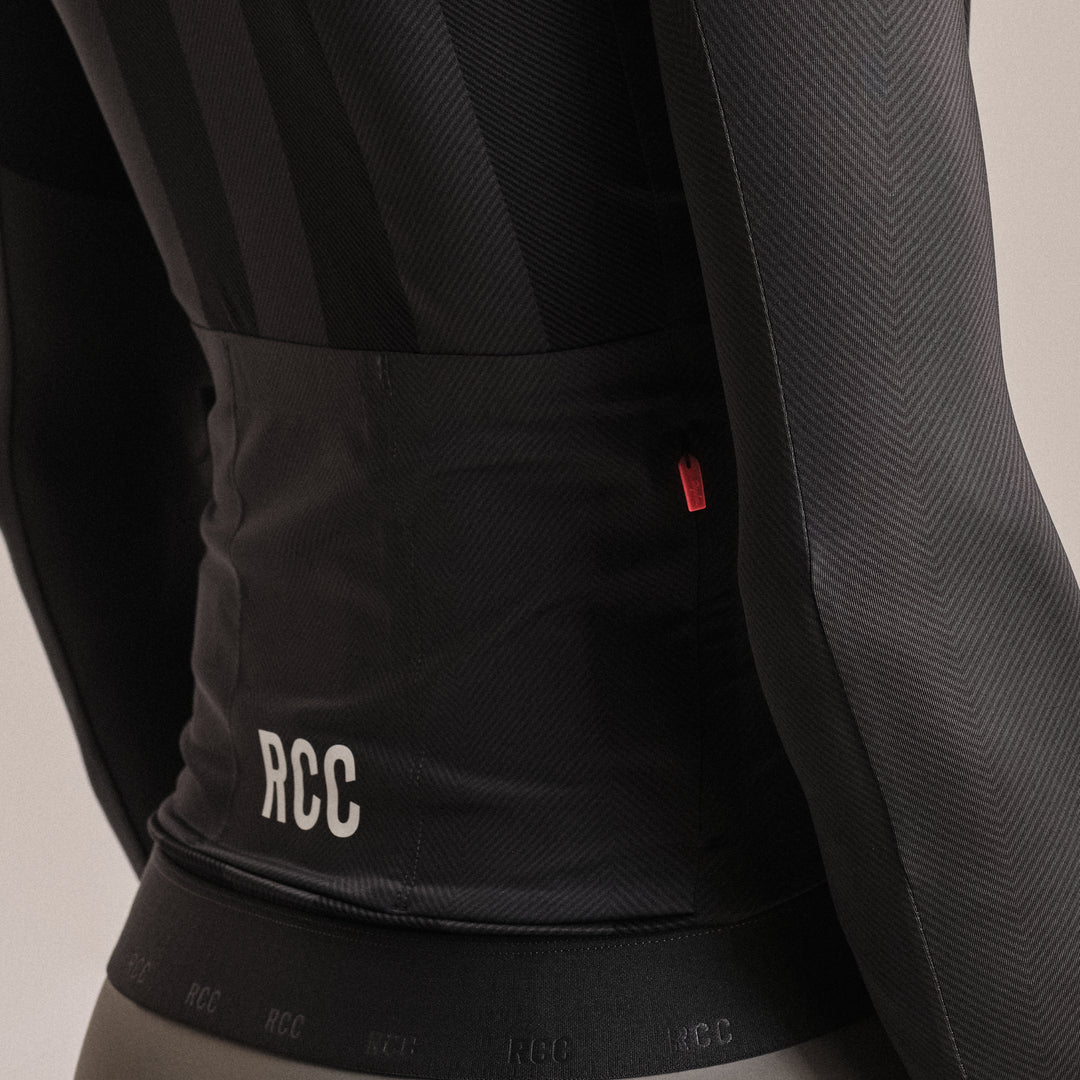 Rapha Men's RCC Pro Team Long Sleeve Lightweight Jersey (Stealth/Black) - Dragonspine Cycling