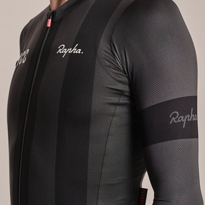 Rapha Men's RCC Pro Team Long Sleeve Lightweight Jersey (Stealth/Black) - Dragonspine Cycling
