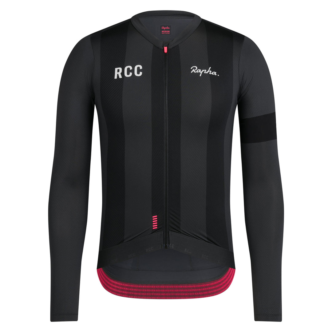 Rapha Men's RCC Pro Team Long Sleeve Lightweight Jersey (Stealth/Black) - Dragonspine Cycling