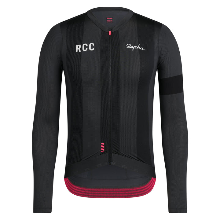 Rapha Men's RCC Pro Team Long Sleeve Lightweight Jersey (Stealth/Black) - Dragonspine Cycling