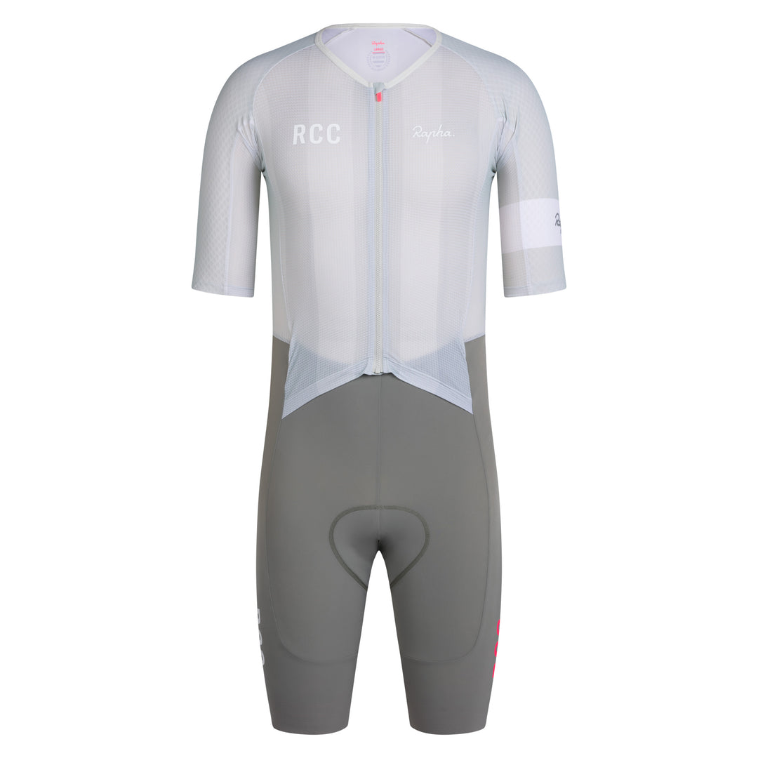 Rapha Men's RCC Pro Team Summer Roadsuit (Fog/Smoke) - Dragonspine Cycling