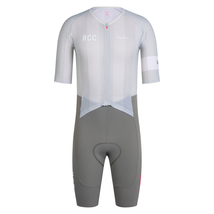 Rapha Men's RCC Pro Team Summer Roadsuit (Fog/Smoke) - Dragonspine Cycling