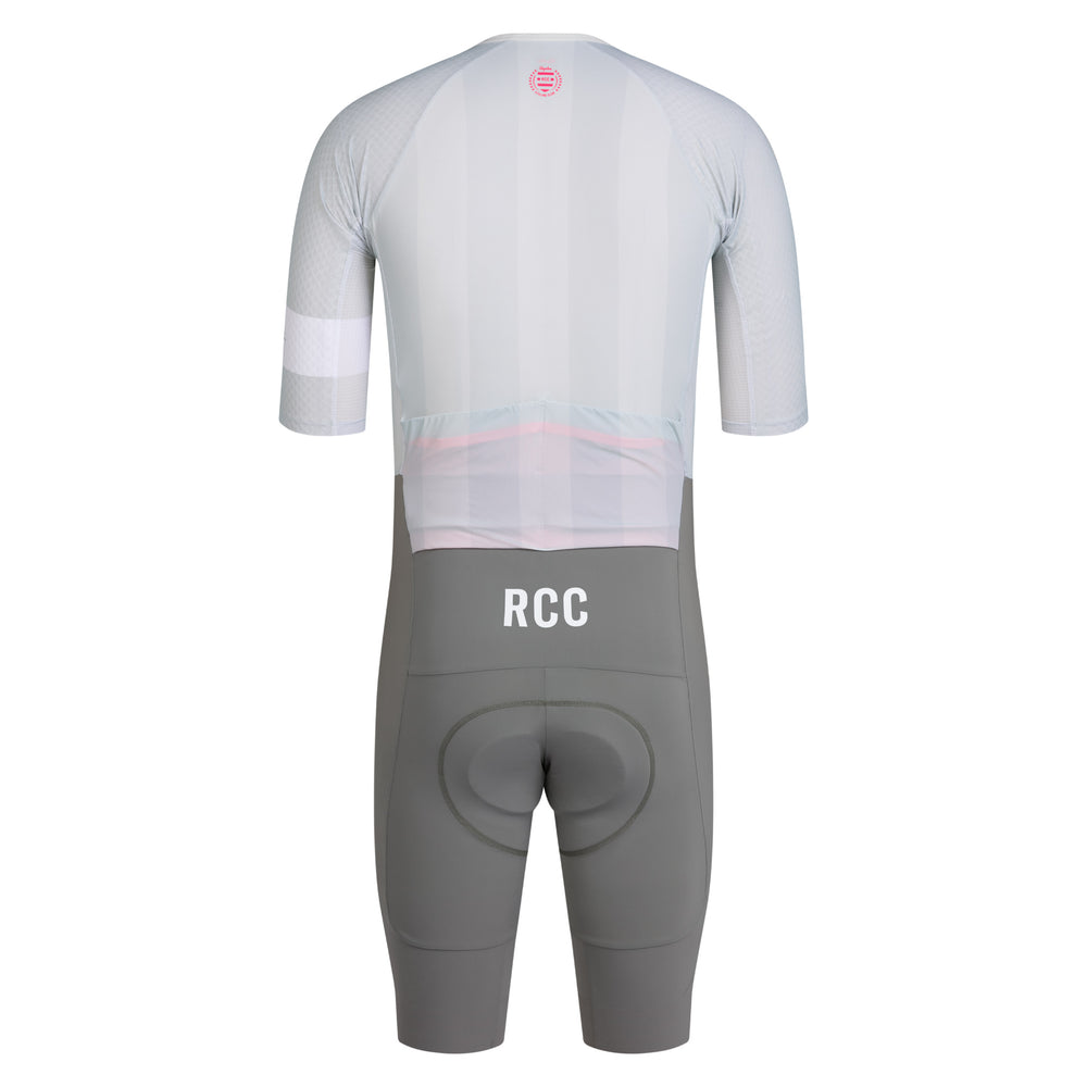 Rapha Men's RCC Pro Team Summer Roadsuit (Fog/Smoke) - Dragonspine Cycling