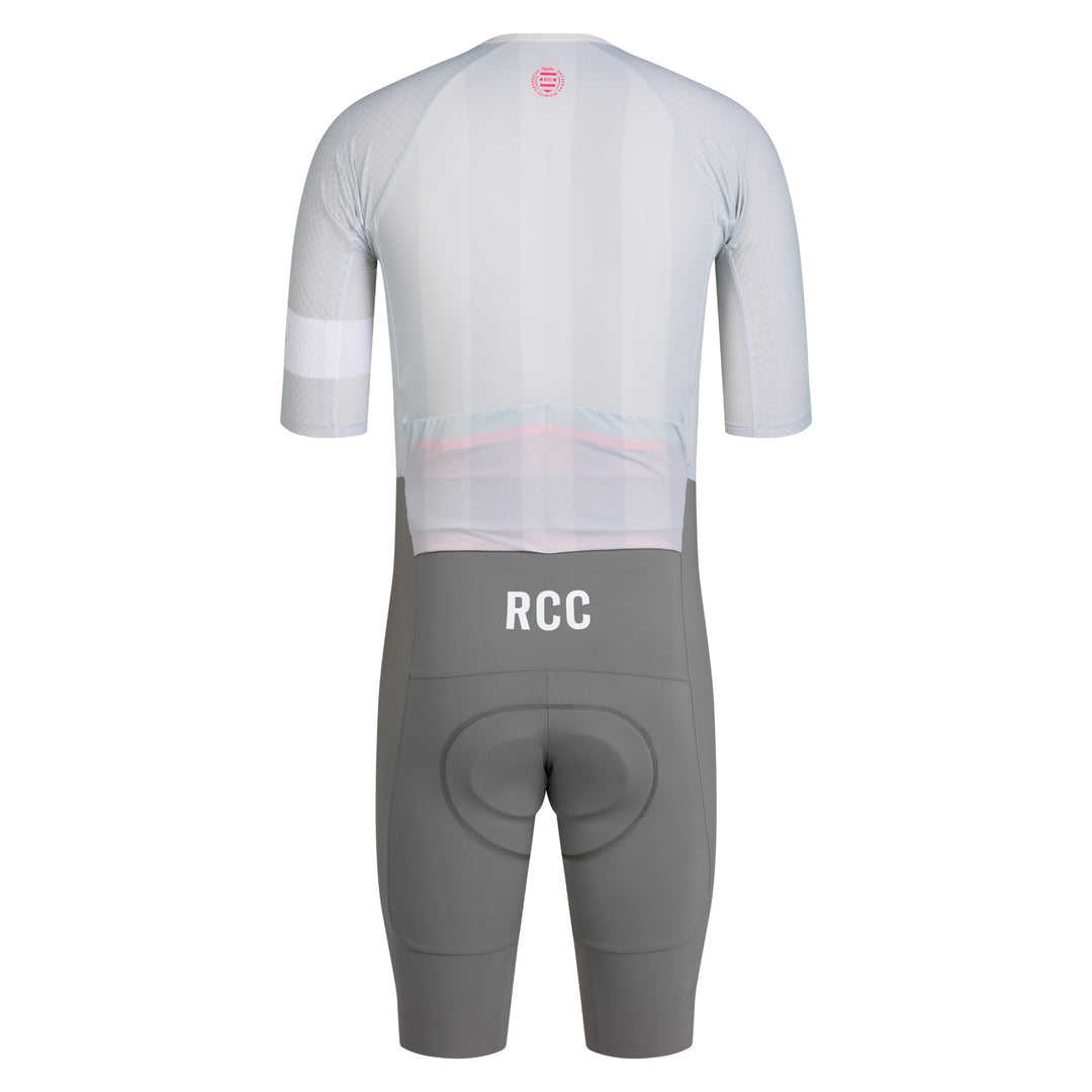 Rapha Men's RCC Pro Team Summer Roadsuit (Fog/Smoke) - Dragonspine Cycling