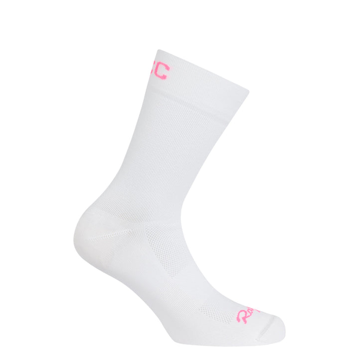 Rapha RCC Pro Team Socks - Regular (White/High-Vis Pink) - Dragonspine Cycling