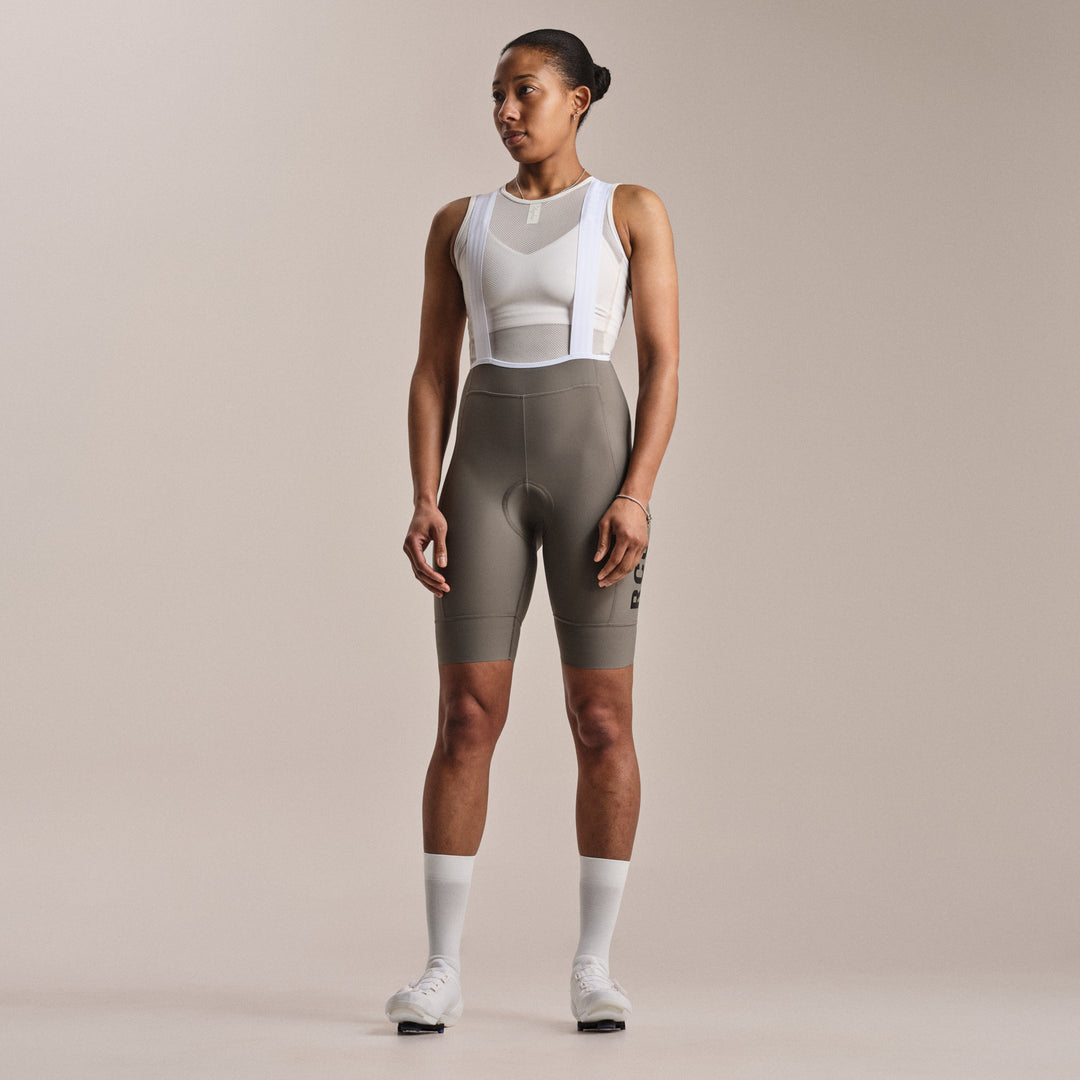 Rapha Women's RCC Pro Team Cargo Bib Shorts - Regular (Smoke/White) - Dragonspine Cycling