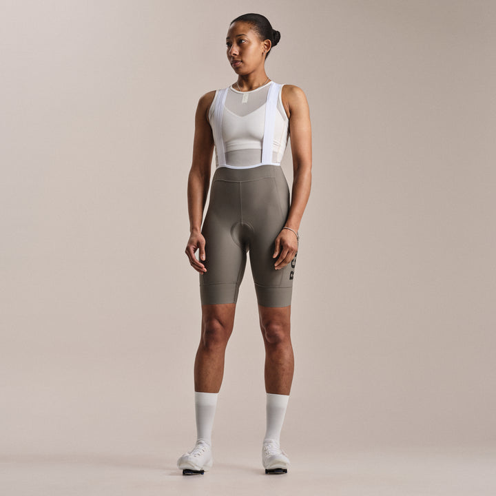 Rapha Women's RCC Pro Team Cargo Bib Shorts - Regular (Smoke/White) - Dragonspine Cycling