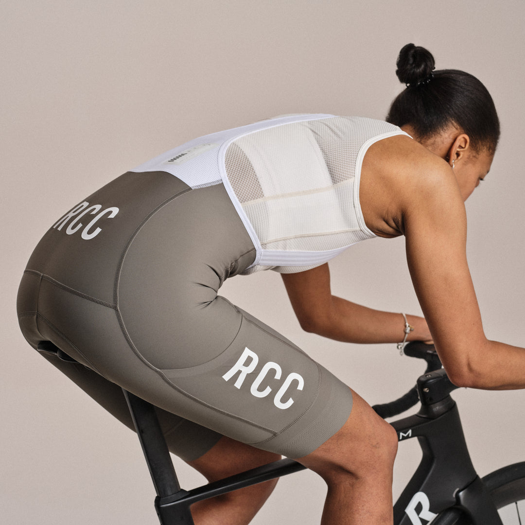 Rapha Women's RCC Pro Team Cargo Bib Shorts - Regular (Smoke/White) - Dragonspine Cycling