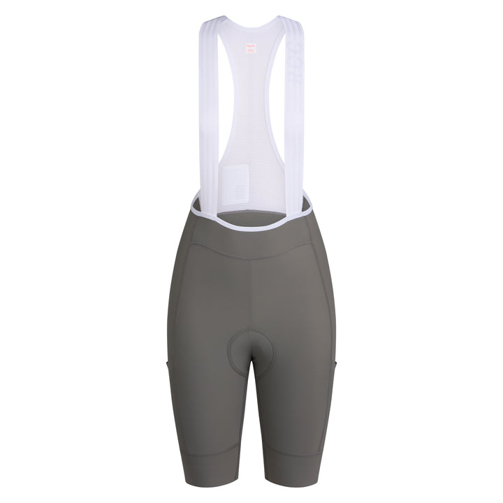 Rapha Women's RCC Pro Team Cargo Bib Shorts - Regular (Smoke/White) - Dragonspine Cycling