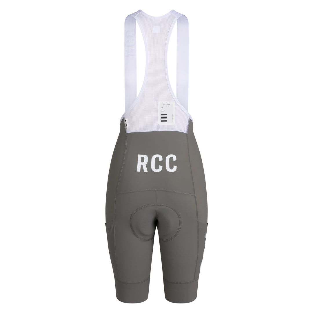 Rapha Women's RCC Pro Team Cargo Bib Shorts - Regular (Smoke/White) - Dragonspine Cycling