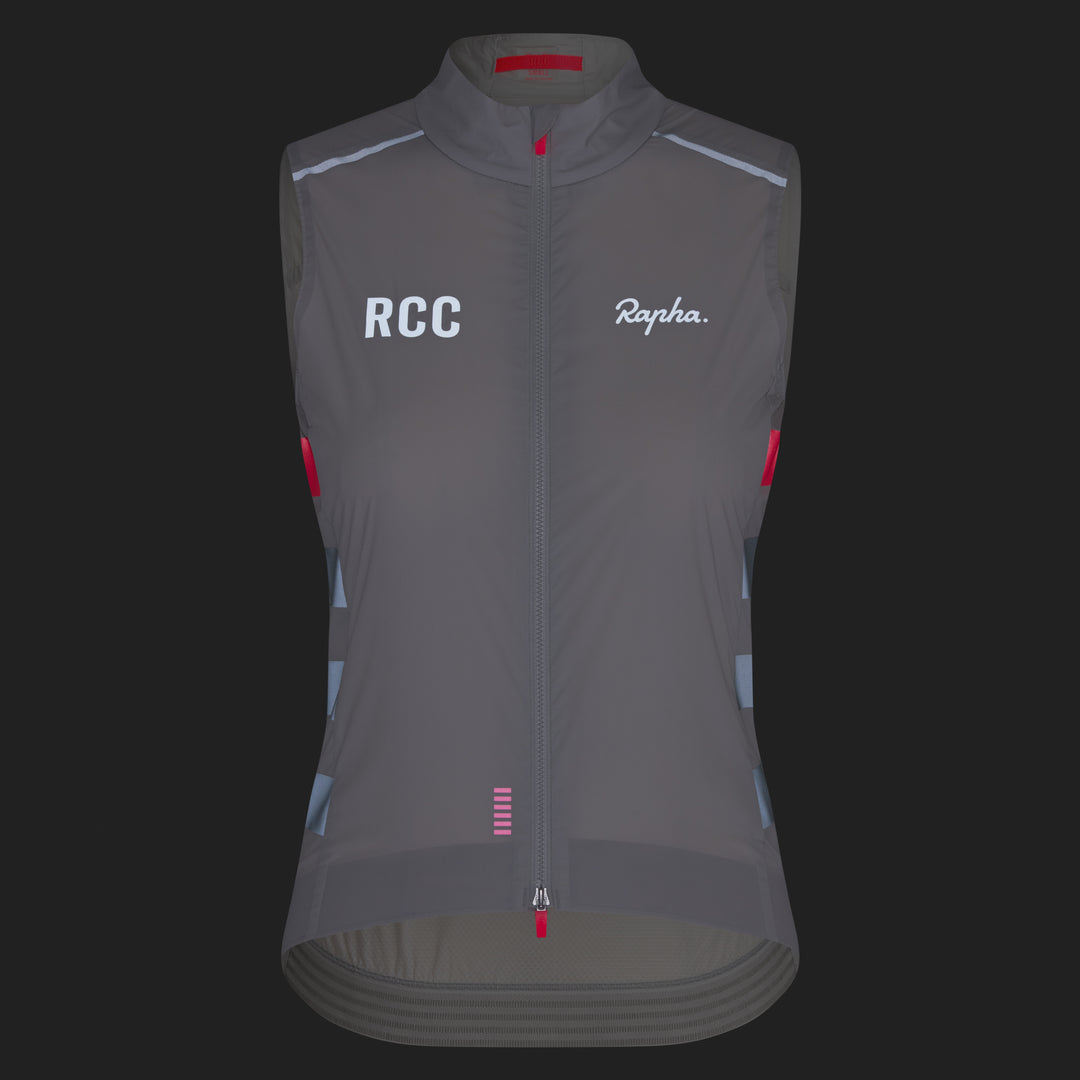 Rapha Women's RCC Pro Team Gilet (Grey/Smoke) - Dragonspine Cycling
