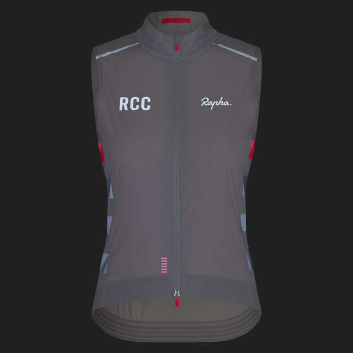 Rapha Women's RCC Pro Team Gilet (Grey/Smoke) - Dragonspine Cycling