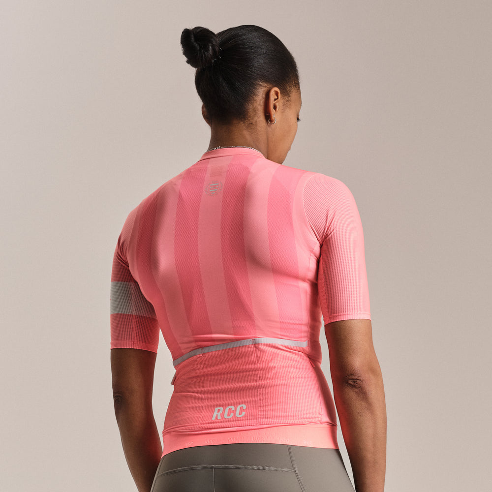 Rapha Women's RCC Pro Team Jersey II (Light Pink/High-Vis Pink) - Dragonspine Cycling