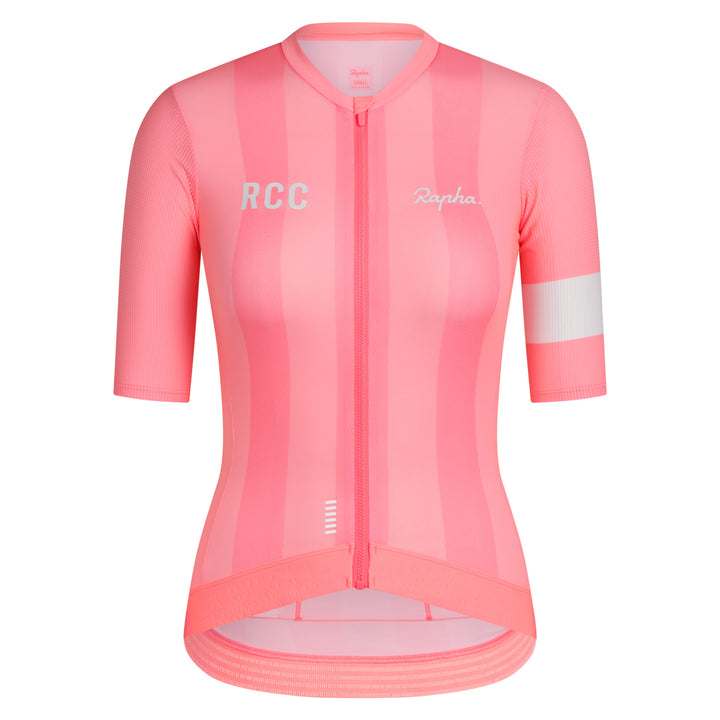 Rapha Women's RCC Pro Team Jersey II (Light Pink/High-Vis Pink) - Dragonspine Cycling