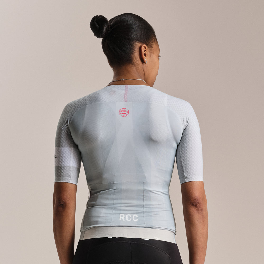 Rapha Women's RCC Pro Team Aero Jersey (Fog/Grey) - Dragonspine Cycling
