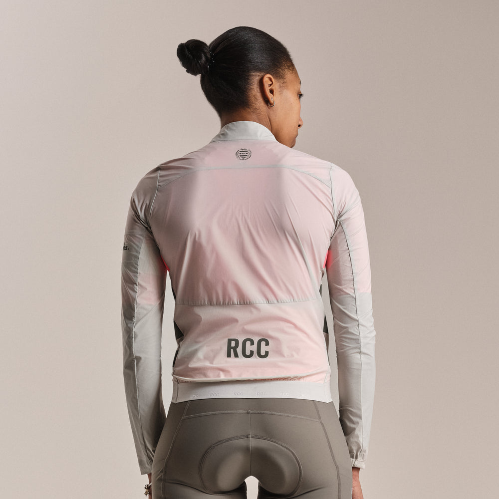 Rapha Women's RCC Pro Team Lightweight Wind Jacket (Grey/Smoke) - Dragonspine Cycling
