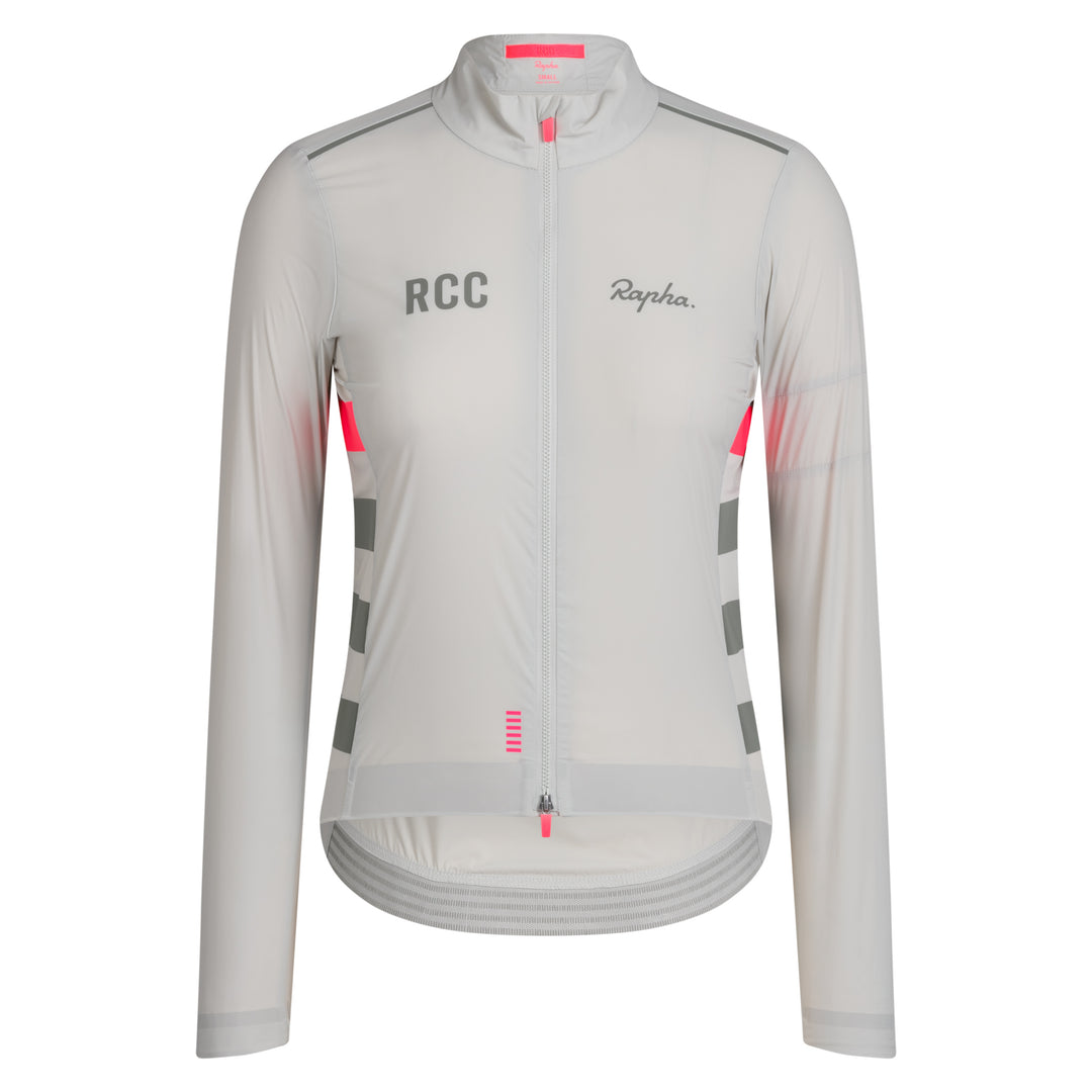 Rapha Women's RCC Pro Team Lightweight Wind Jacket (Grey/Smoke) - Dragonspine Cycling