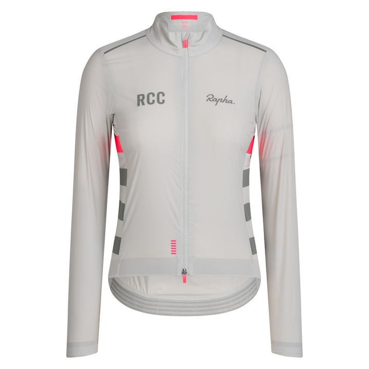 Rapha Women's RCC Pro Team Lightweight Wind Jacket (Grey/Smoke) - Dragonspine Cycling