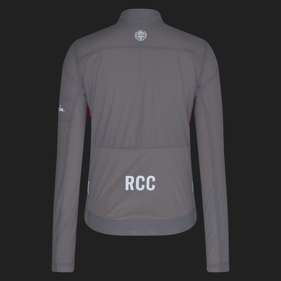 Rapha Women's RCC Pro Team Lightweight Wind Jacket (Grey/Smoke) - Dragonspine Cycling