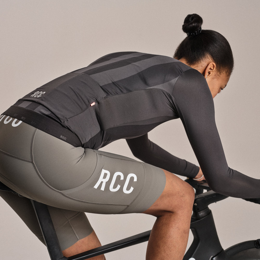 Rapha Women's RCC Pro Team Long Sleeve LW Jersey (Stealth/Black) - Dragonspine Cycling