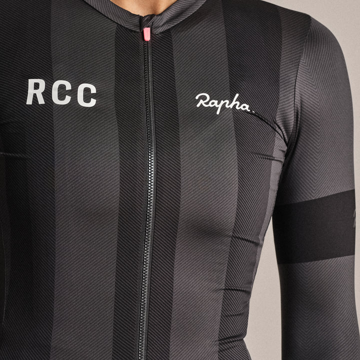 Rapha Women's RCC Pro Team Long Sleeve LW Jersey (Stealth/Black) - Dragonspine Cycling