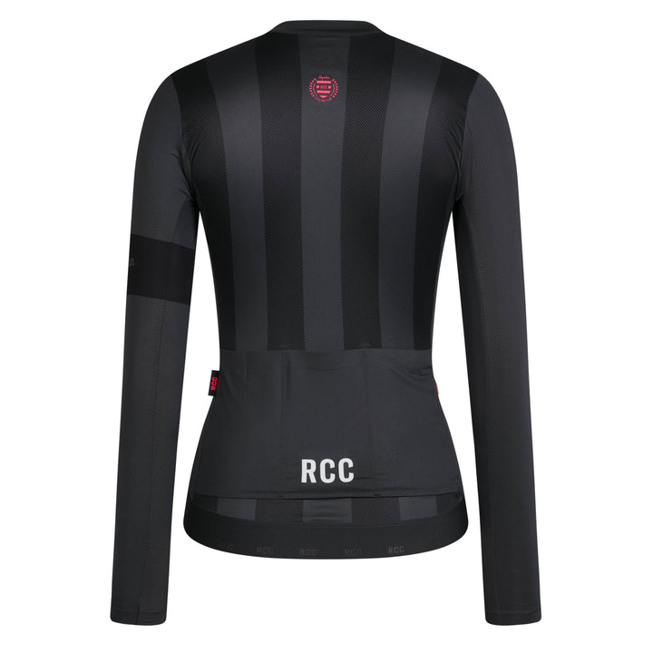 Rapha Women's RCC Pro Team Long Sleeve LW Jersey (Stealth/Black) - Dragonspine Cycling