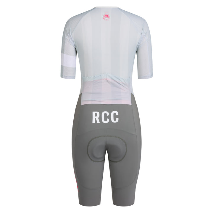 Rapha Women's RCC Pro Team Summer Roadsuit (Grey/Smoke) - Dragonspine Cycling