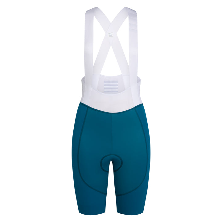 Rapha Women's Pro Team Bib Shorts - Reaction-diffusion (Slate Blue/White) - Dragonspine Cycling