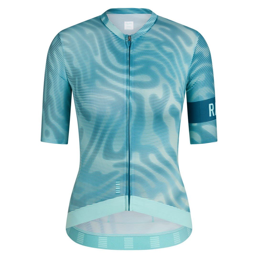 Rapha Women's Pro Team Jersey - Reaction-diffusion (Aqua Blue/Slate Blue) - Dragonspine Cycling