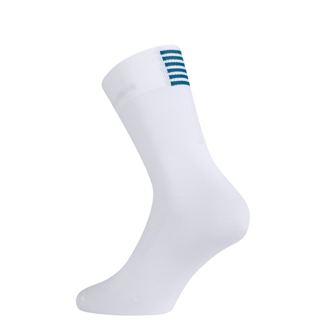 Rapha Pro Team Socks - Reaction-diffusion (White/Teal) - Dragonspine Cycling