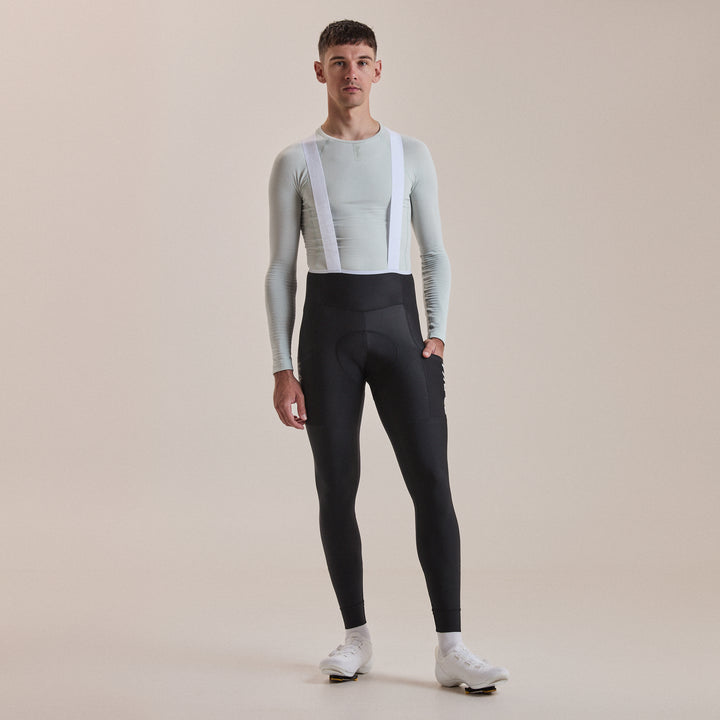 Rapha Men's Pro Team Lightweight Cargo Tights (Black/White) - Dragonspine Cycling