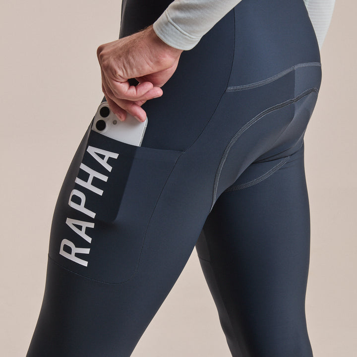 Rapha Men's Pro Team Lightweight Cargo Tights (Carbon/White) - Dragonspine Cycling