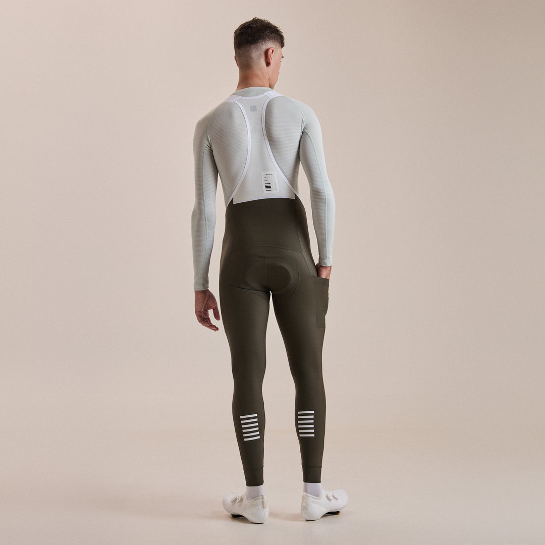 Rapha Men's Pro Team Lightweight Cargo Tights (Bottle Green/White) - Dragonspine Cycling