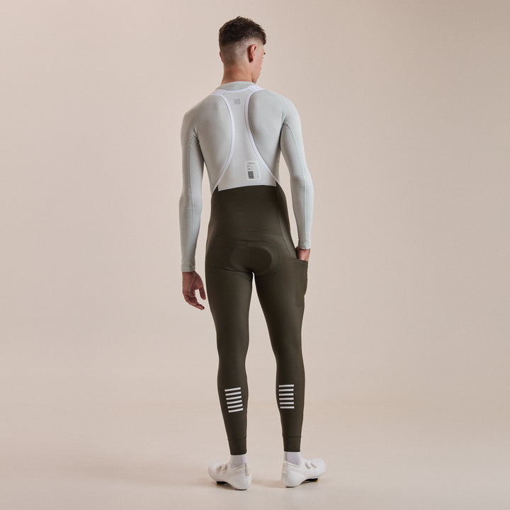Rapha Men's Pro Team Lightweight Cargo Tights (Bottle Green/White) - Dragonspine Cycling