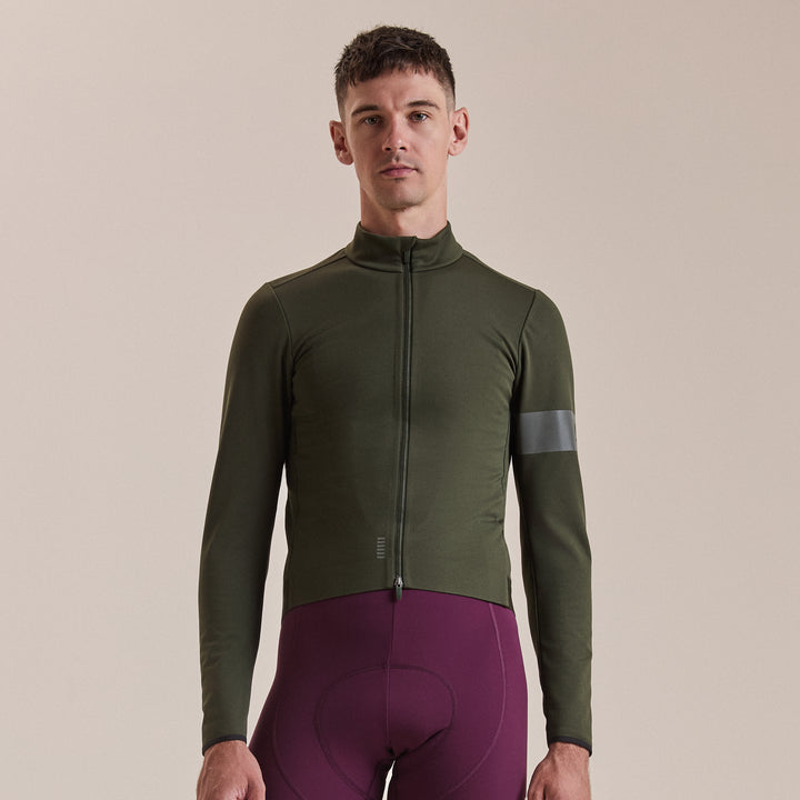 Rapha Men's Pro Team Thermal Jacket (Bottle Green/Bottle Green) - Dragonspine Cycling