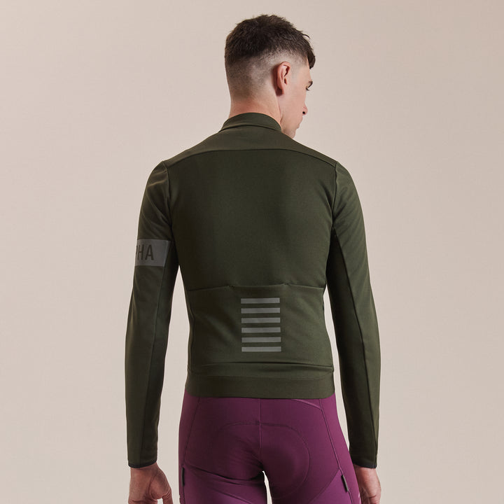 Rapha Men's Pro Team Thermal Jacket (Bottle Green/Bottle Green) - Dragonspine Cycling