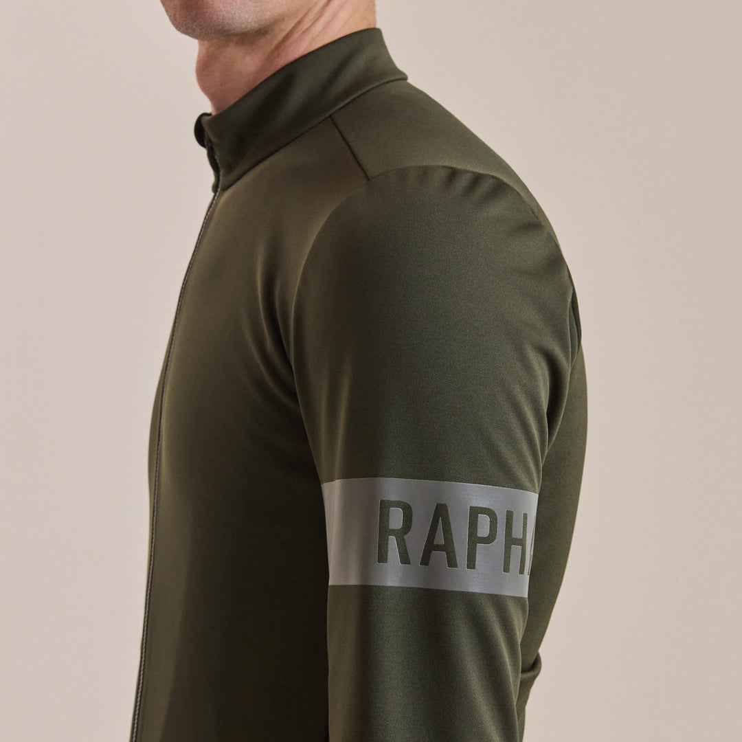 Rapha Men's Pro Team Thermal Jacket (Bottle Green/Bottle Green) - Dragonspine Cycling