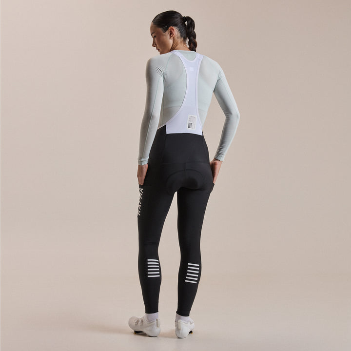 Rapha Women's Pro Team Lightweight Cargo Tights (Black/White) - Dragonspine Cycling