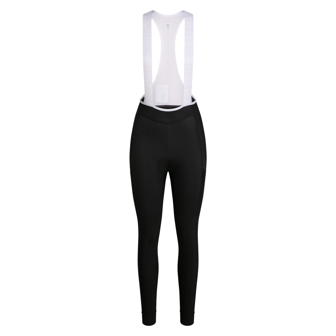 Rapha Women's Pro Team Lightweight Cargo Tights (Black/White) - Dragonspine Cycling