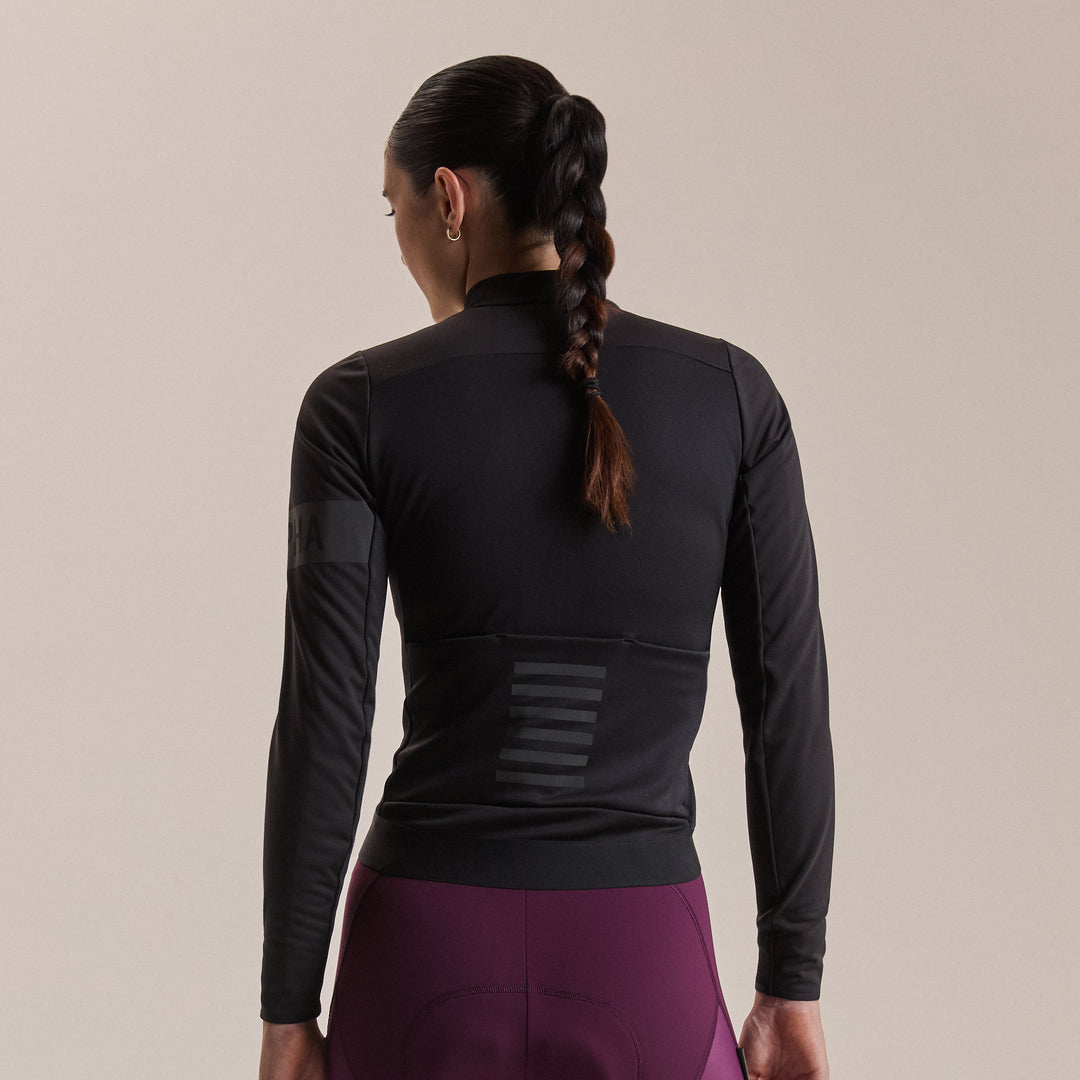 Rapha Women's Pro Team Thermal Jacket (Black/Black) - Dragonspine Cycling