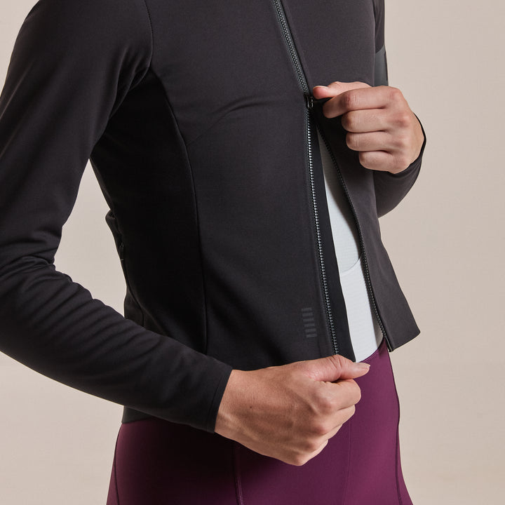 Rapha Women's Pro Team Thermal Jacket (Black/Black) - Dragonspine Cycling