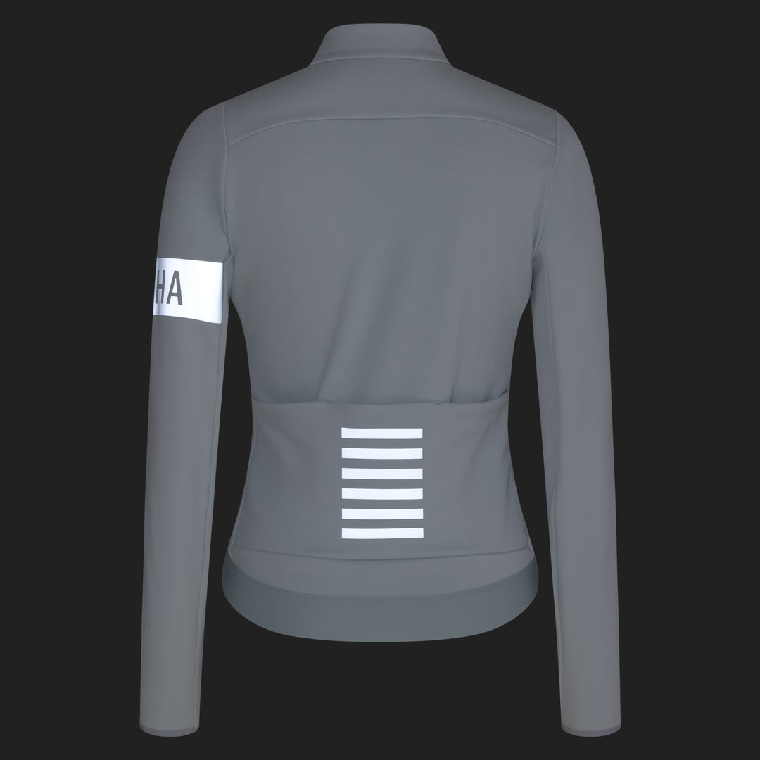 Rapha Women's Pro Team Thermal Jacket (Grey/Grey) - Dragonspine Cycling