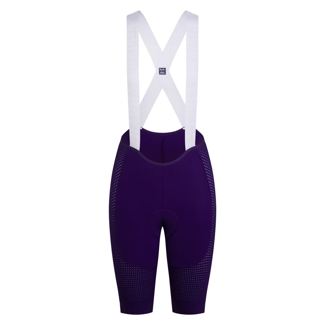 Rapha Women's Pro Team Ghost Bib Shorts - Long - Ice Dye (Purple/Carbon) - Dragonspine Cycling