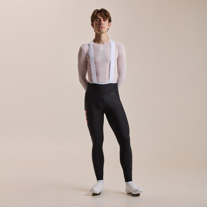 Men’s RCC Pro Team Lightweight Cargo Tights in Black/High-Vis Pink