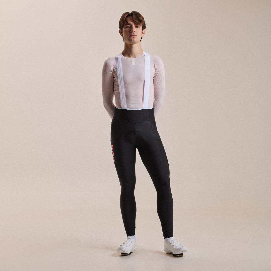 Rapha Men's RCC Pro Team Lightweight Cargo Tights (Black/High-Vis Pink) - Dragonspine Cycling