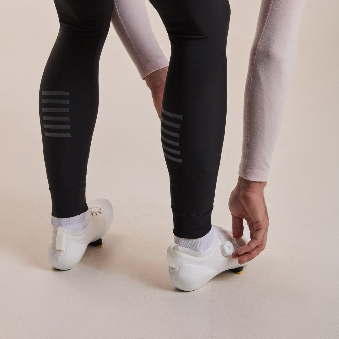Rapha Men's RCC Pro Team Lightweight Cargo Tights (Black/High-Vis Pink) - Dragonspine Cycling