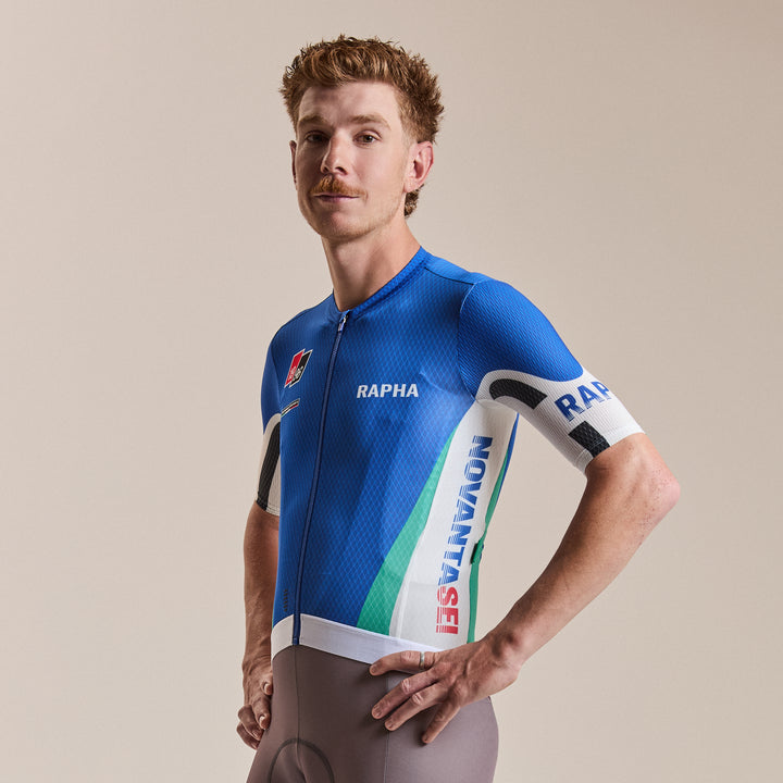 Rapha Men's Pro Team Jersey - Novantasei (White/Blue) - Dragonspine Cycling