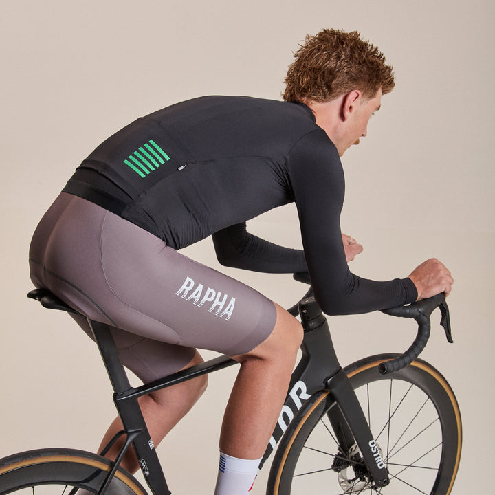 Rapha Men's Pro Team LS Midweight Jersey - Novantasei (Black/Blue) - Dragonspine Cycling
