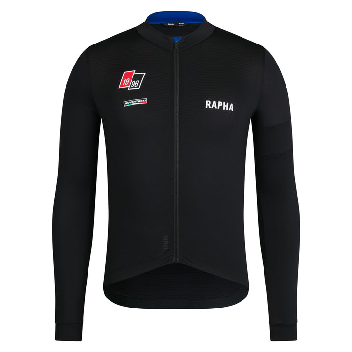 Rapha Men's Pro Team LS Midweight Jersey - Novantasei (Black/Blue) - Dragonspine Cycling